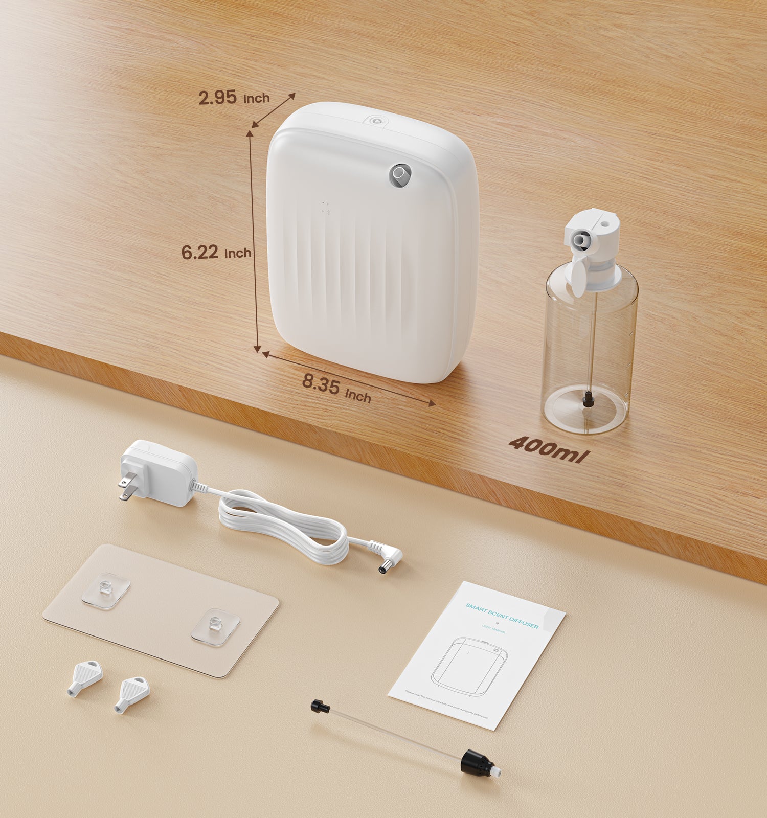 Ziweo Cold Air Essential Oil Diffuser | 400ml, 3000 sq.ft, App & Panel Control