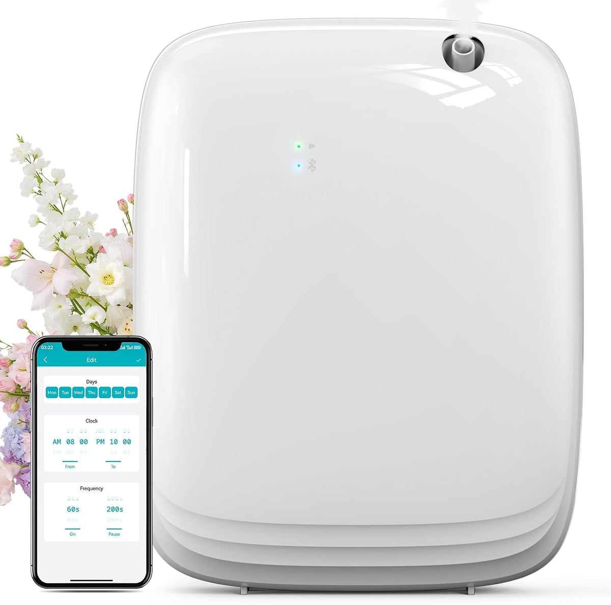 Ziweo 2,000 Sq. Ft. Smart Waterless Essential Oil Scent Diffuser