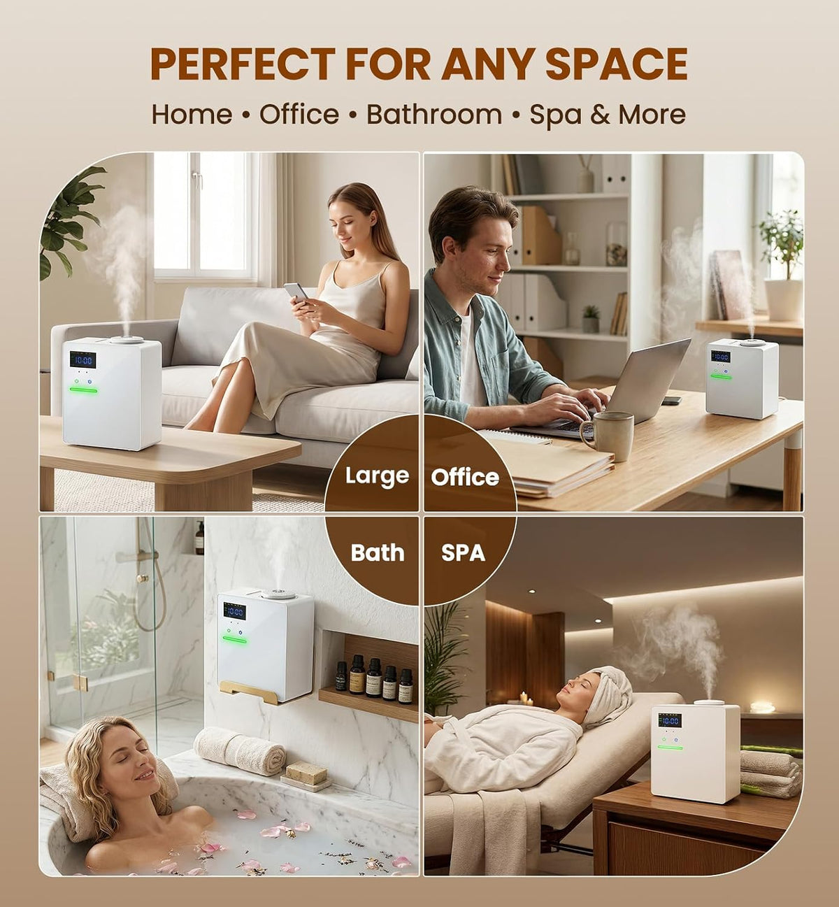 XEITIN™ Apex 5000 Smart HVAC Scent Diffuser | 5,000 Sq. Ft. Whole-Home Waterless Cold-Air Machine