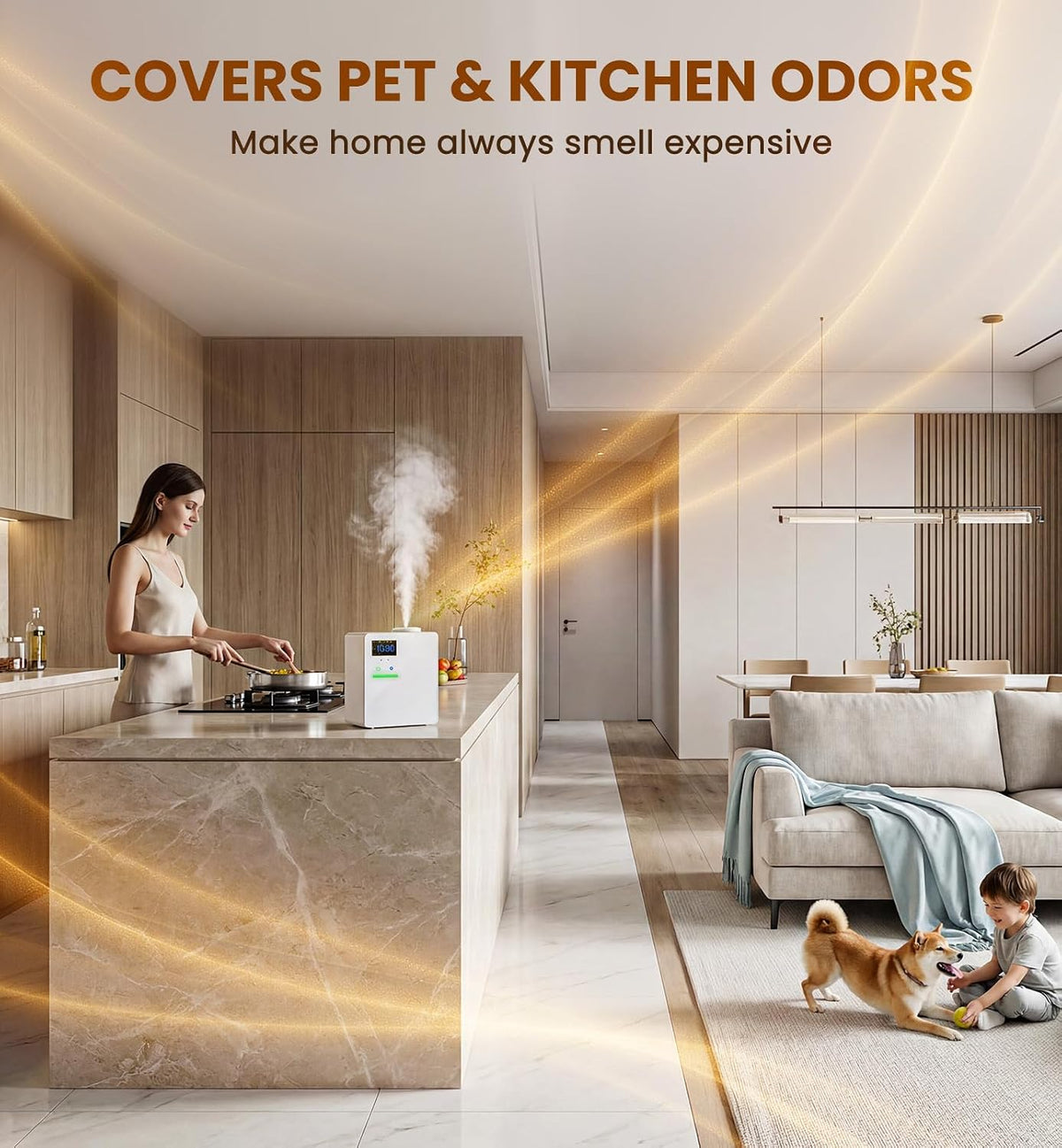 XEITIN™ Apex 5000 Smart HVAC Scent Diffuser | 5,000 Sq. Ft. Whole-Home Waterless Cold-Air Machine