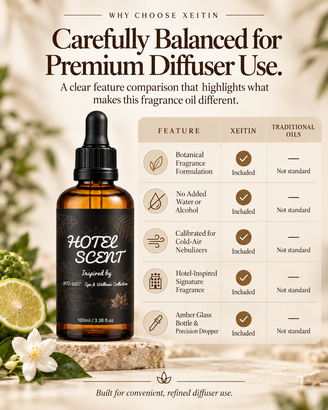Calibrated for Premium Diffuser Performance