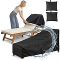 Heavy Duty Chaise Lounge Covers (2 Pack) – Waterproof & UV Resistant Outdoor Patio Furniture Cover, All-Season Protection | 82×29×31" | Black