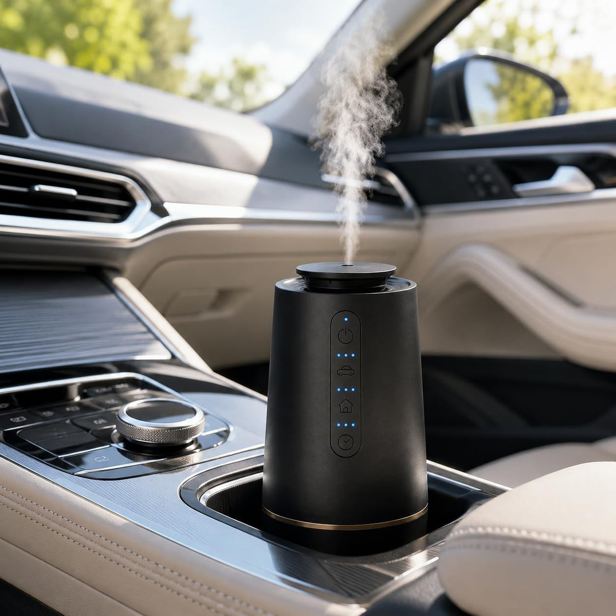 Smart Waterless Car Cup-Holder Scent Diffuser | XEITIN