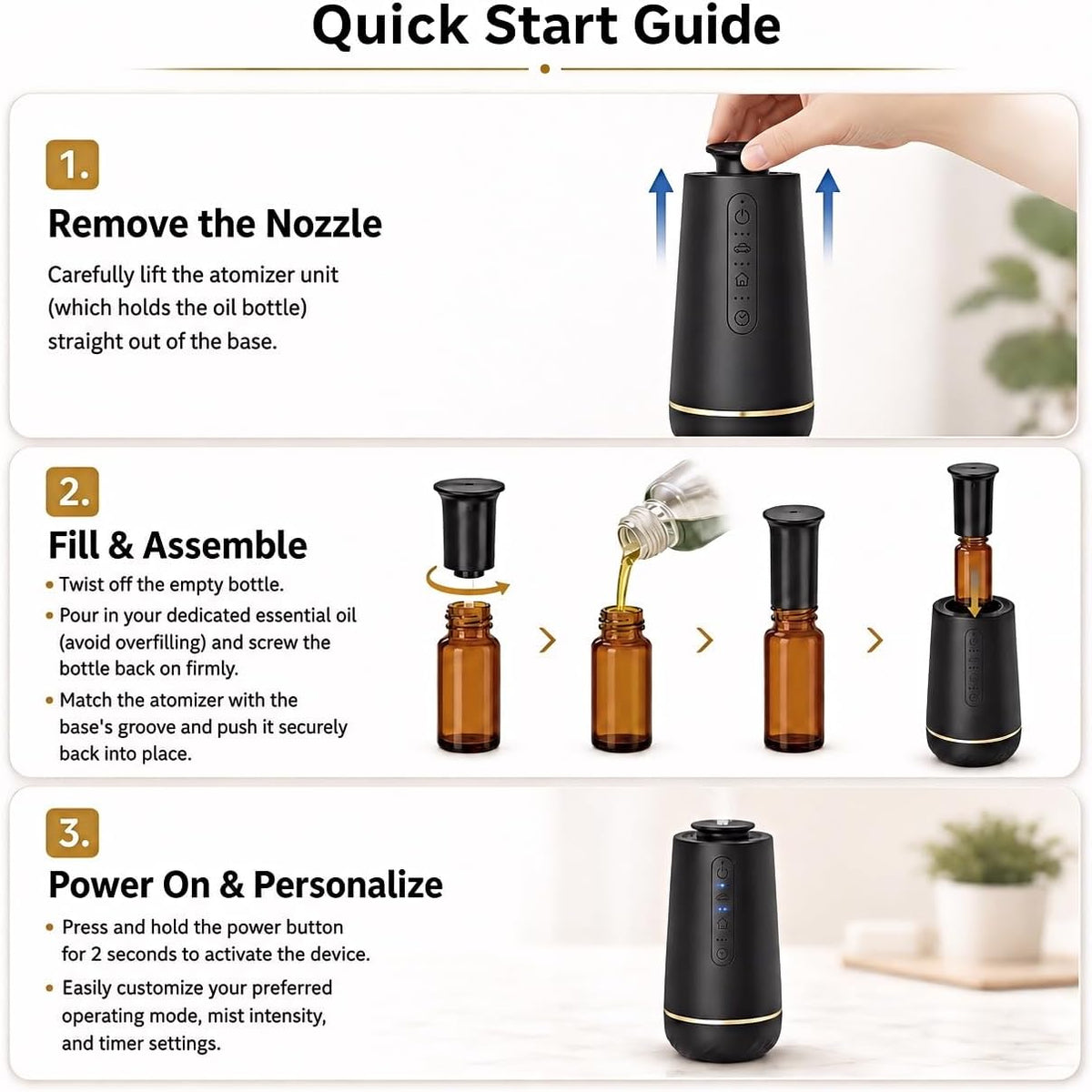 Smart Waterless Car Cup-Holder Scent Diffuser | XEITIN